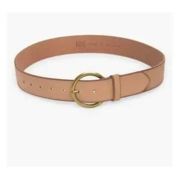 Frye Womens Leather Belt Tan Camel Size Large DC1040C NWOT - Picture 1 of 5